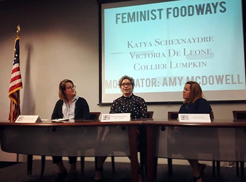 MA Food Studies candidate Collier Lumpkin took part as a presenter on the panel discussion “Feminist Foodways” at the Southern Foodways Alliance conference held at the University of Mississippi